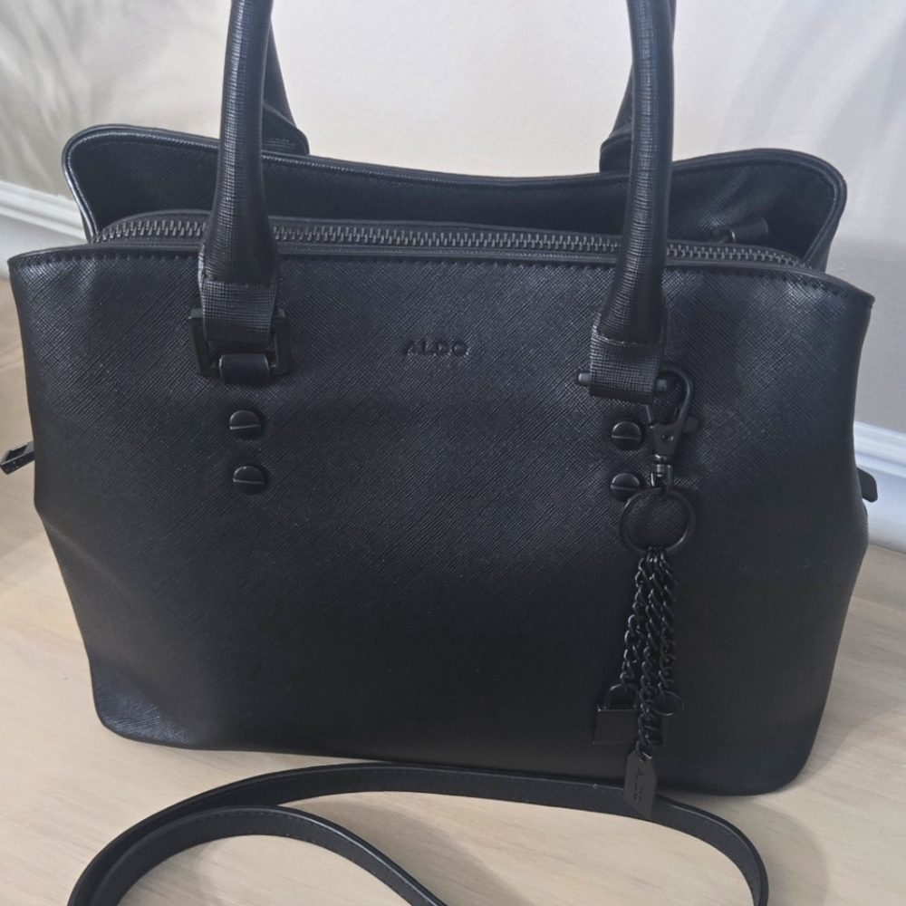 Black ALDO Legoiri Structured Satchel purse